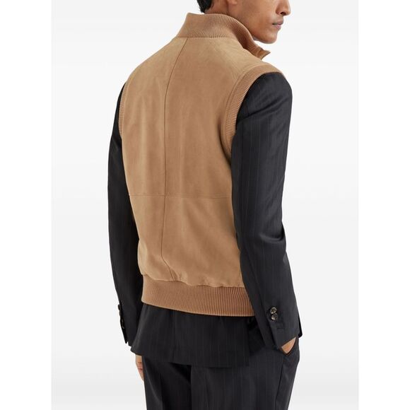 Brunello Cucinelli Men Leather Vest - Picture 2 of 5